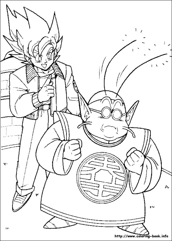 Dragon Ball Z coloring picture